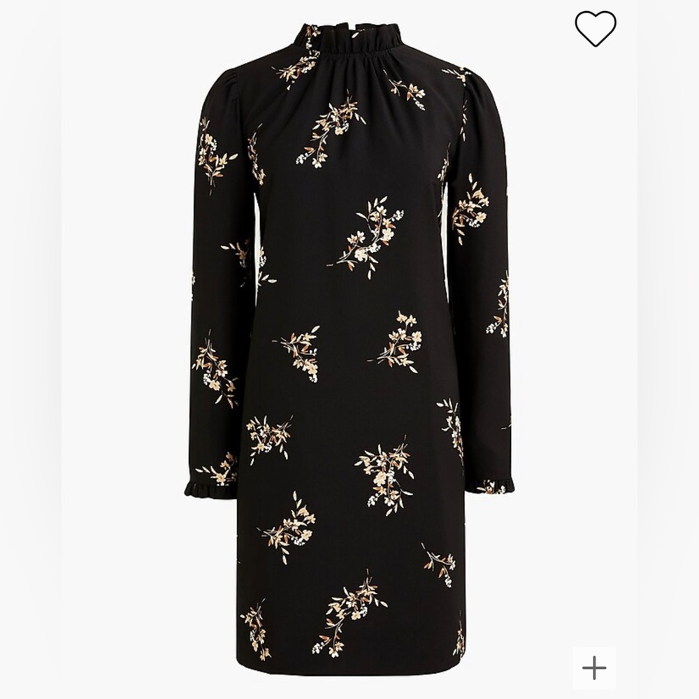 JCREW size 10 polyester lined floral zip dress